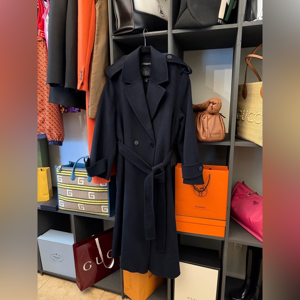 ZARA LONG WOOL BLEND COAT ZW COLLECTION LIMITED EDITION - Picture 11 of 15